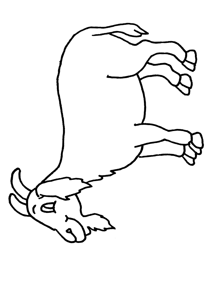 Coloriage Chèvre #2454 (Animaux) - Album De Coloriages avec Coloriage Chèvre A Imprimer 