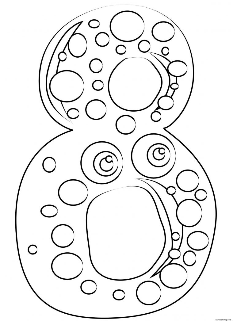 Coloriage Chiffre 8 Maternelle Dessin Chiffres À Imprimer intérieur Chiffre A Imprimer