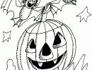 Coloriage Citrouille D Halloween Avec Deux Chauve Souris Dessin Souris destiné Coloriage Halloween Gratuit
