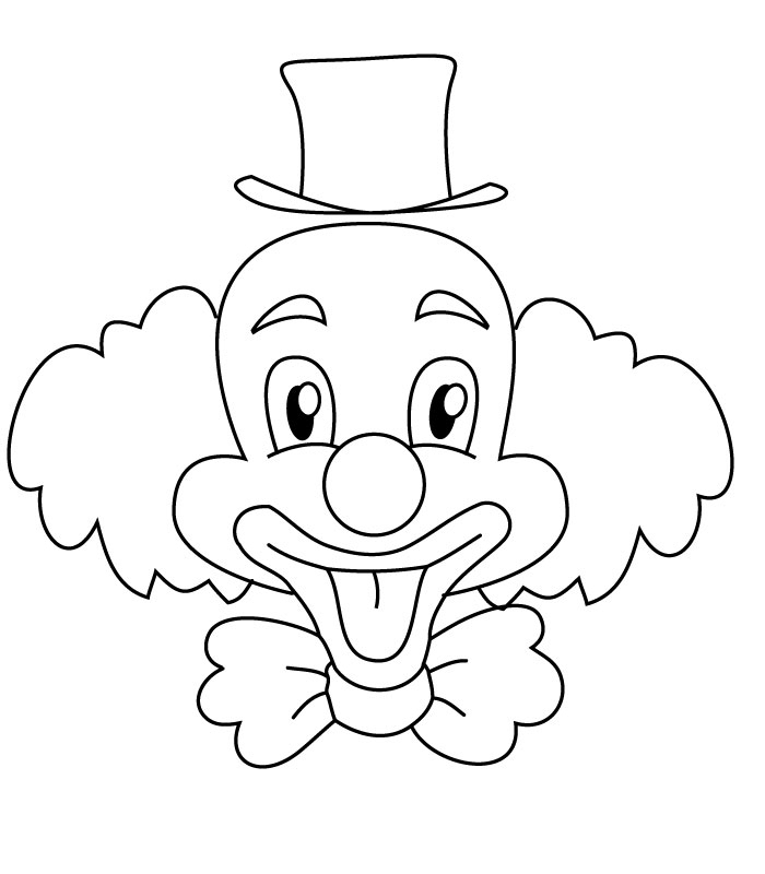 Coloriage Clown dedans Image De Clown A Colorier