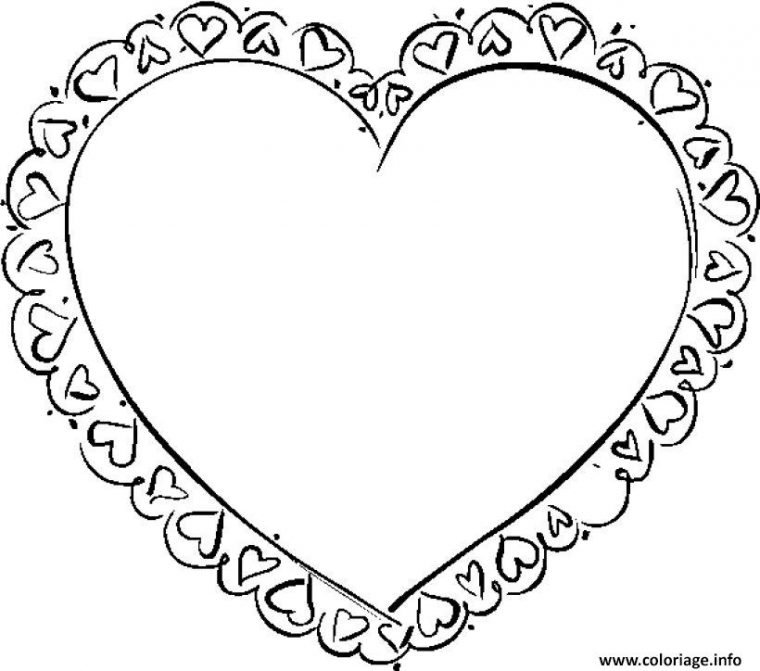 Coloriage Coeur Saint Valentin 29 Dessin Coeur À Imprimer intérieur Dessin Coeur À Colorier