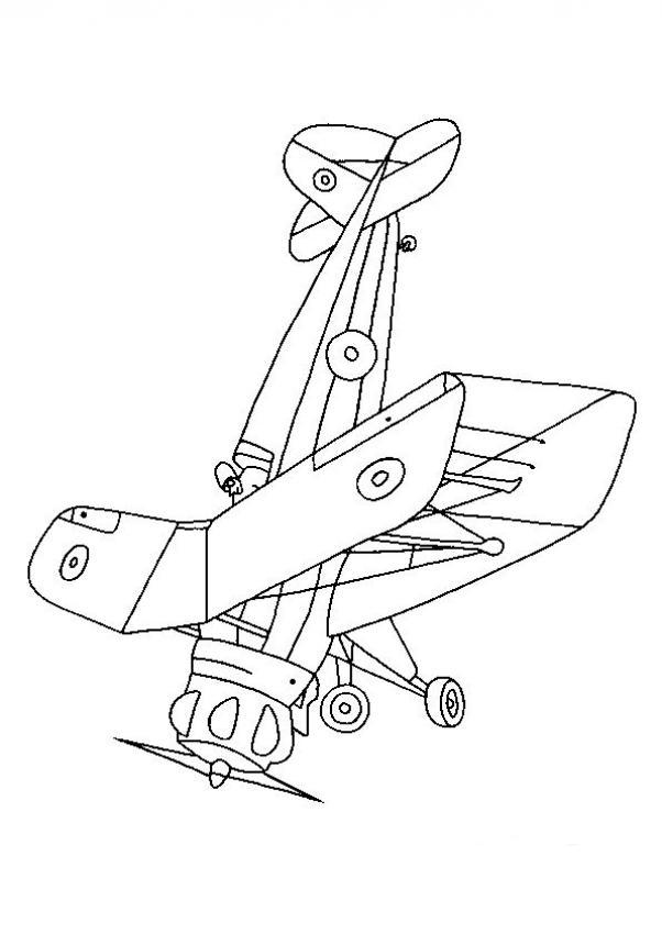 Coloriage  Coloriages De Transports  Un-Avion-Guerre tout Coloriage De Avion 