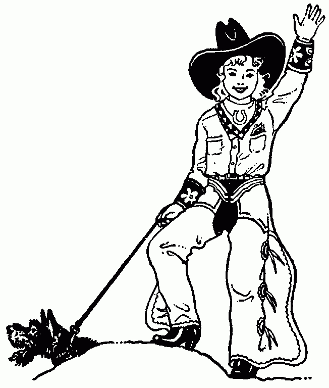 Coloriage Cowboy 01 - Coloriage En Ligne Gratuit Pour Enfant intérieur Coloriage Cowboy 