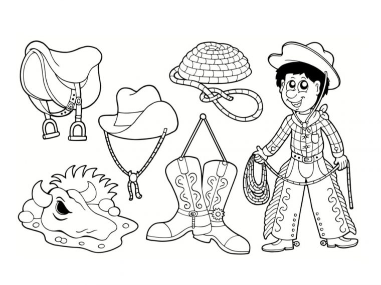 Coloriage Cowboy : 25 Modèles À Imprimer destiné Coloriage Cowboy