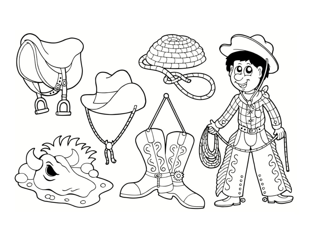 Coloriage Cowboy : 25 Modèles À Imprimer destiné Coloriage Cowboy 