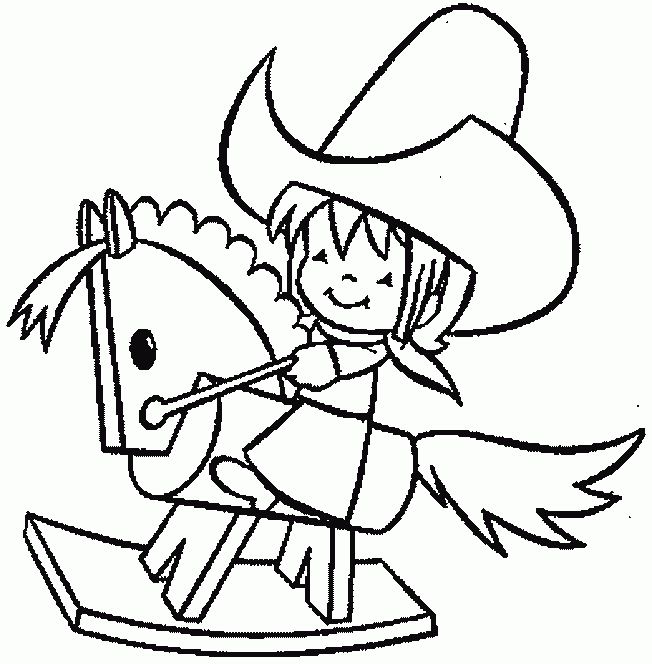 Coloriage Cowboy 70 - Coloriage En Ligne Gratuit Pour Enfant intérieur Coloriage Cowboy 