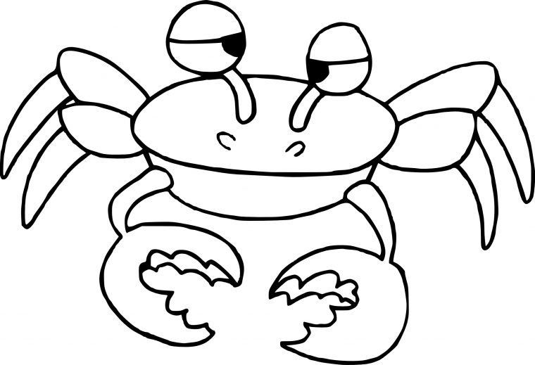 Coloriage Crabe Dessin À Imprimer Sur Coloriages à Photo De Crabe A Imprimer