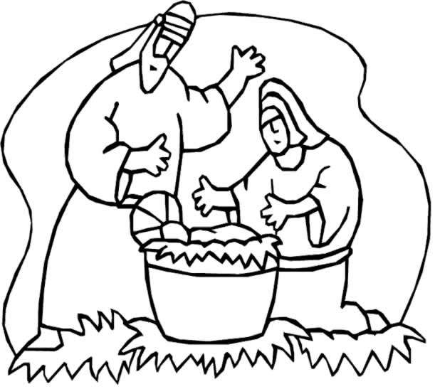 Coloriage Creche De Noel 26 avec Dessin De Creche De Noel A Imprimer 