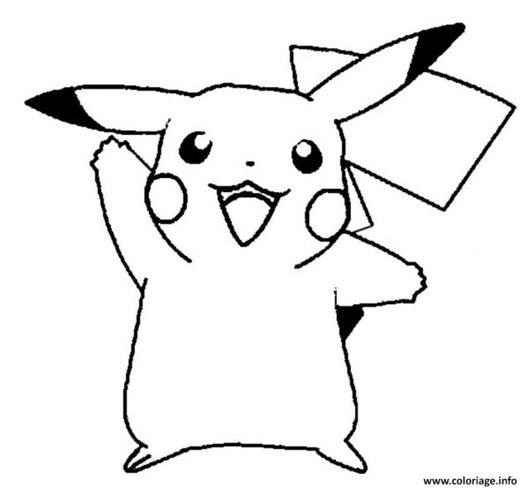 Coloriage Cute Pikachu S57B4 Dessin Pikachu À Imprimer destiné Coloriage Pikachu En Ligne