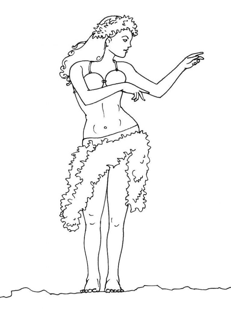 Coloriage Danseuse 12 – Coloriage Danseuses – Coloriages Metiers avec Dessin A Imprimer Danseuse