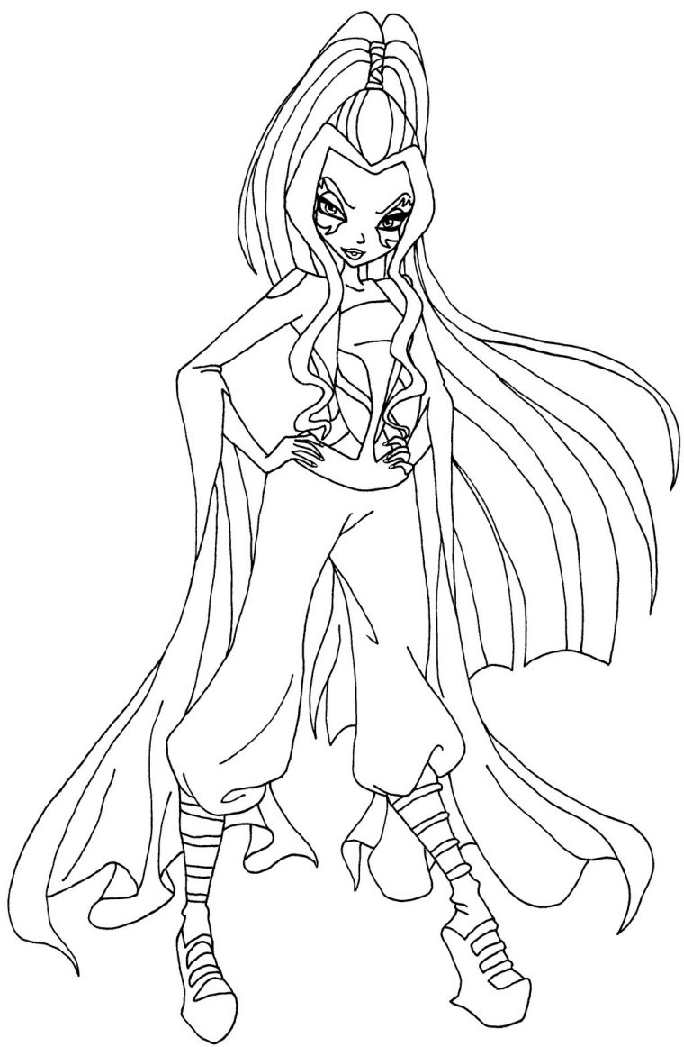 Coloriage Darcy Winx Club À Imprimer Et Colorier destiné Dessin A Colorier Winx