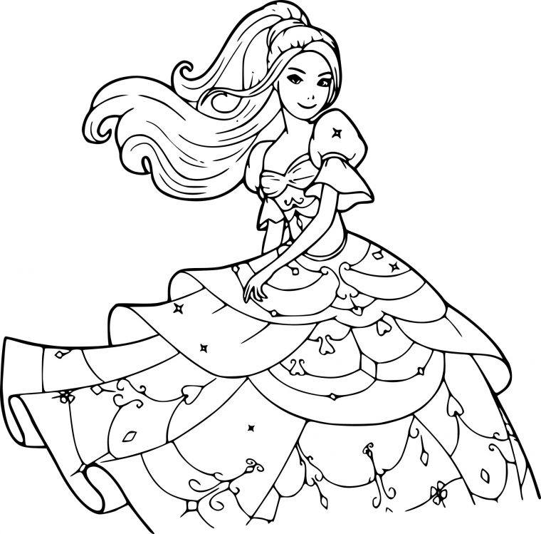 Coloriage De Barbie Princesse À Imprimer Sur Coloriage De tout Dessin À Imprimer Barbie Sirène