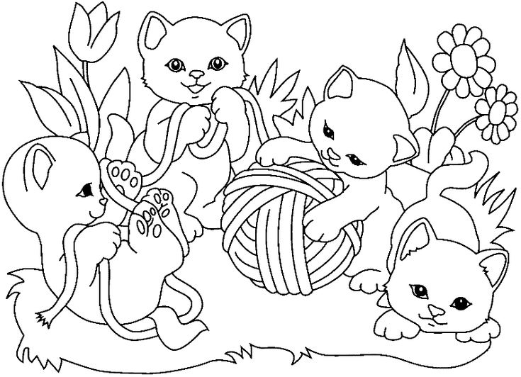 Coloriage De Chat Trop Mignon A Imprimer Di 2020 à Coloriage De Chat À Imprimer