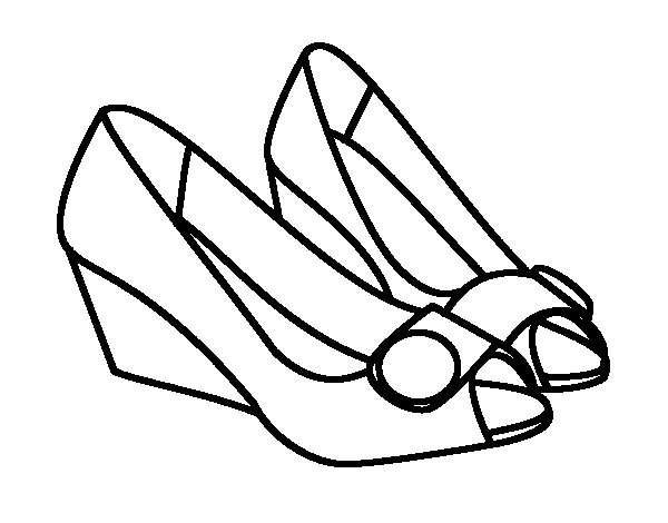 Coloriage De Chaussures Belles Pour Colorier – Coloritou intérieur Coloriage Chaussure