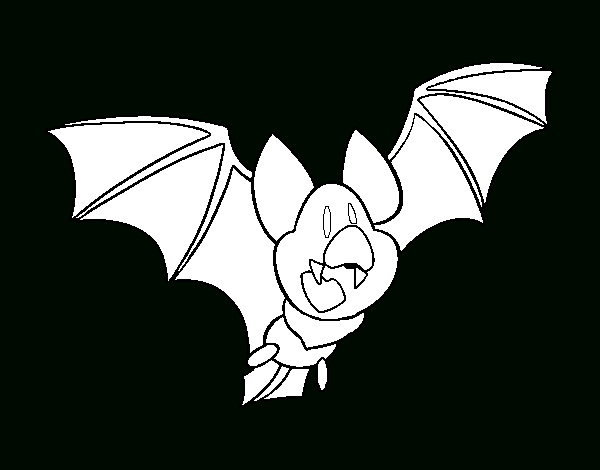 Coloriage De Chauve-Souris Heureux Pour Colorier – Coloritou pour Coloriage De Chauve Souris