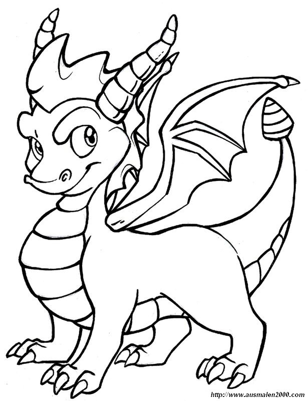 Coloriage De Dragon, Dessin Ce Petit Dragon Est Fier Et Courageux À encequiconcerne Coloriage En Ligne Dragon 