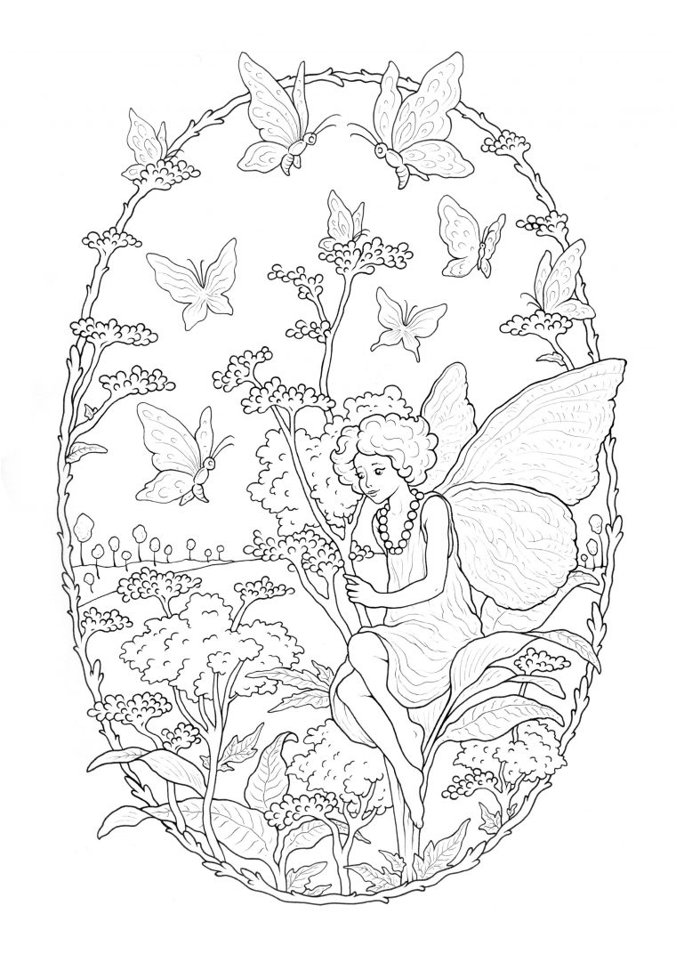 Coloriage De Fées À Colorier Pour Enfants – Coloriage De Fées avec Coloriage Fée