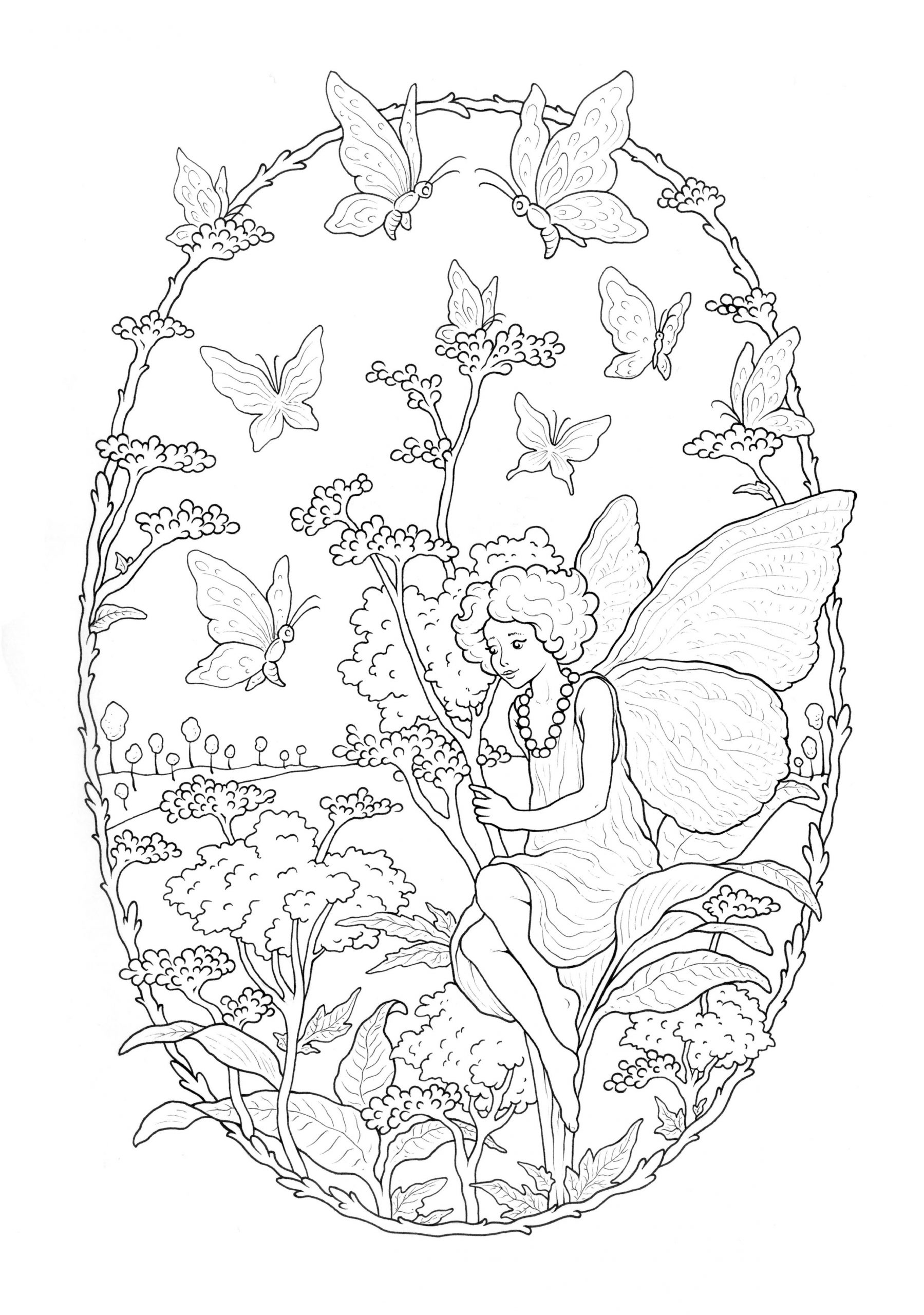 Coloriage De Fées À Colorier Pour Enfants - Coloriage De Fées avec Coloriage Fée 