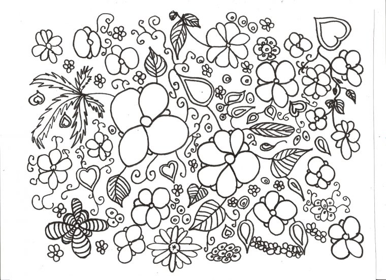 Coloriage De Fleur A Imprimer Pour Adulte  Liberate pour Coloriage Fleur À Imprimer