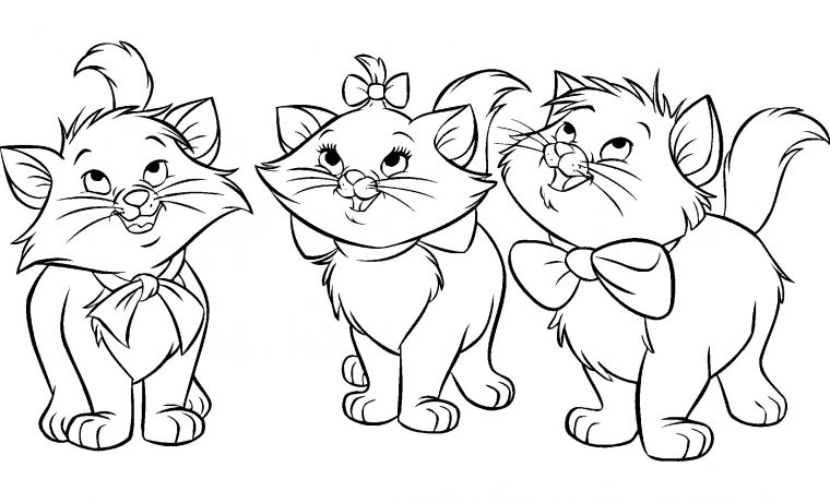 Coloriage De Les Aristochats Pour Enfants – Coloriage Les Aristochats avec Image A Colorier Disney