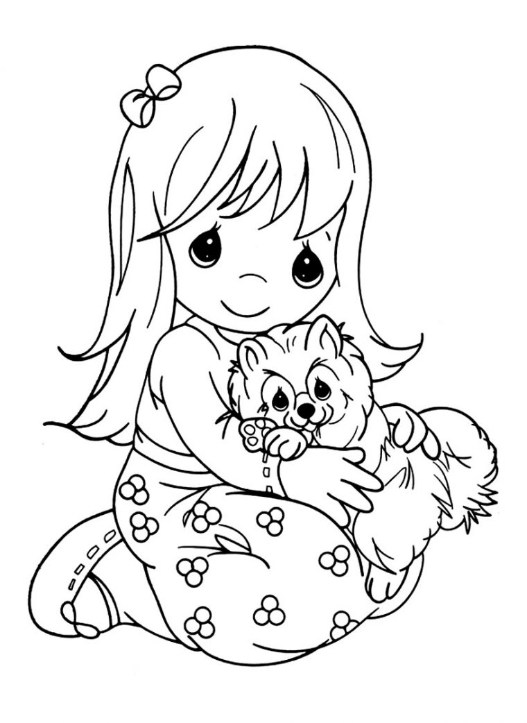 Coloriage De Moments Précieux À Imprimer – Coloriage Moments Précieux avec Chien À Colorier Et Imprimer