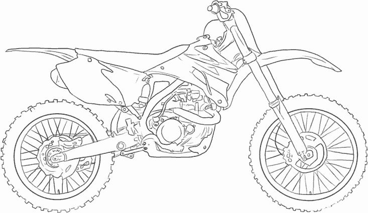 Coloriage De Moto De Cross - Ffjudge serapportantà Dessin De Moto Cross A Imprimer