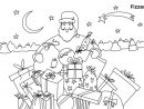 Coloriage De Noël Féérique À Imprimer Pour Enfants  Fizzer encequiconcerne Dessin De Père Noël