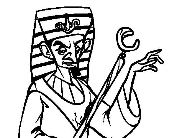 Coloriage De Pharaon En Colère Pour Colorier - Coloritou destiné Coloriage Pharaon 