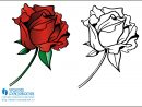 Coloriage De Rose En Couleur  30000 ++ Collections De Pages À Colorier tout Fleur Rose Dessin