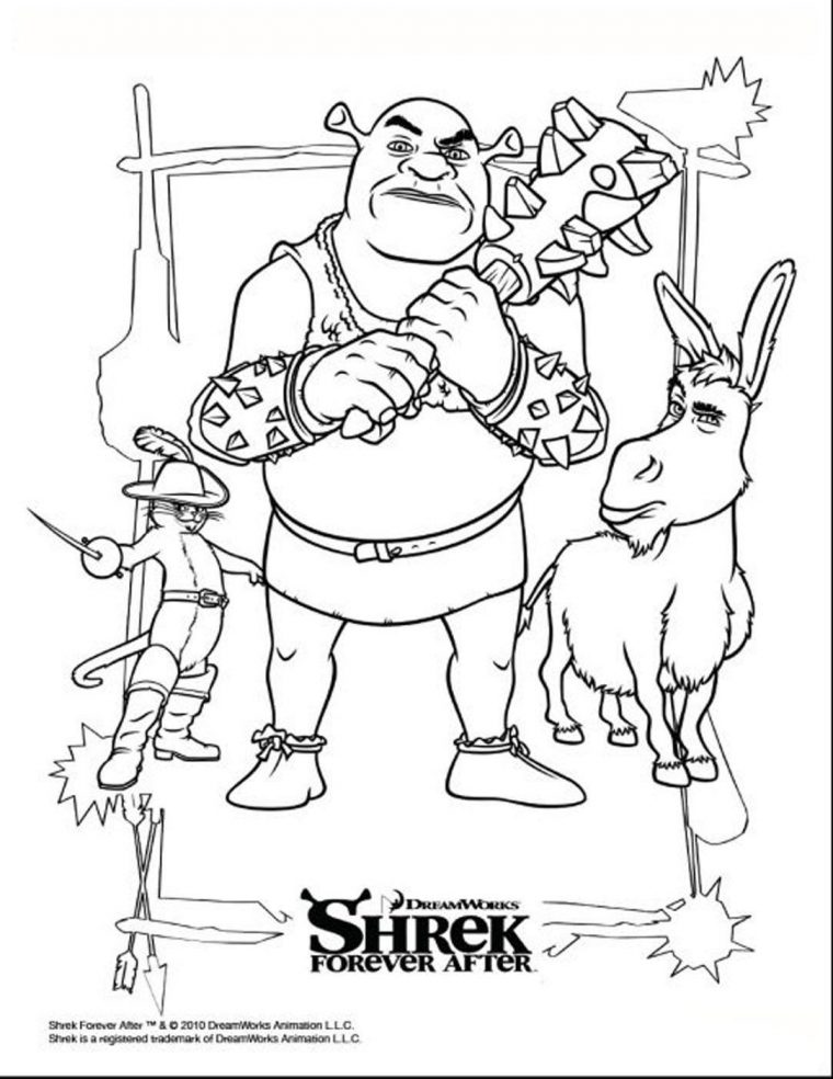 Coloriage De Shrek Gratuit À Colorier – Coloriage Shrek – Coloriages intérieur Dessin Animé De Shrek