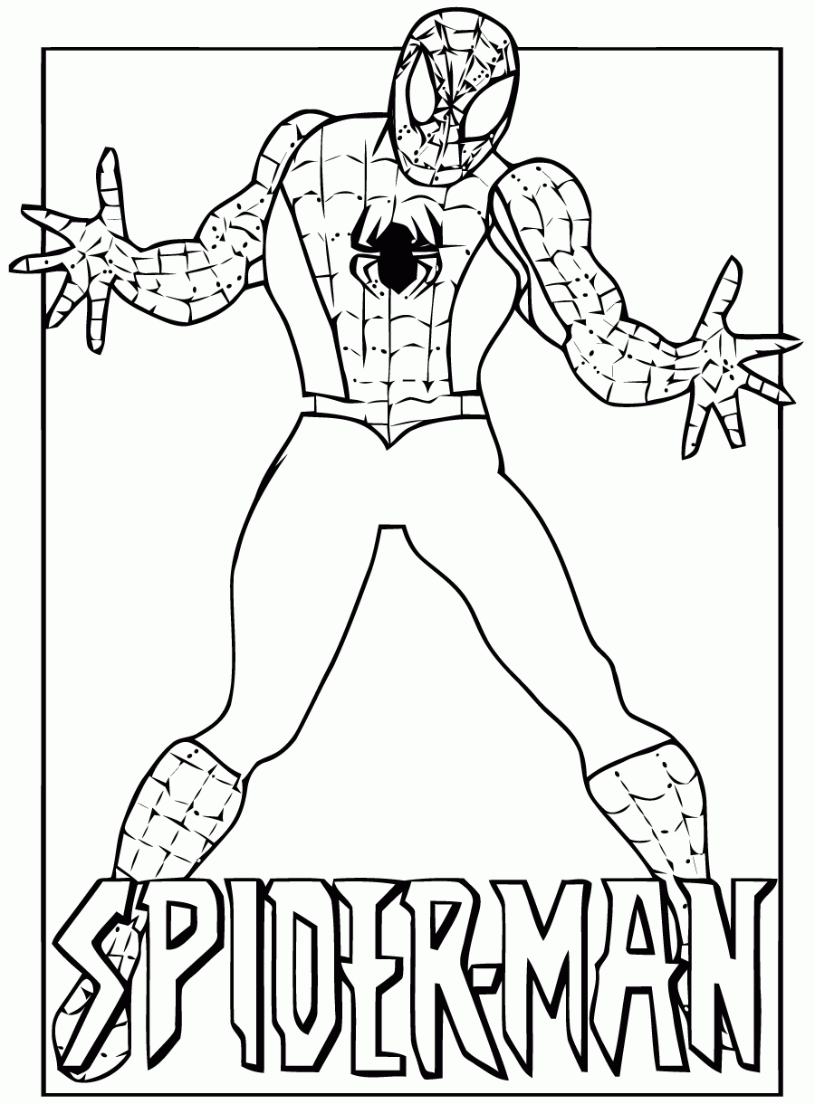 Coloriage De Spiderman À Telecharger Gratuitement - Coloriage Spiderman à Dessin A Imprimer Pour Garçon 