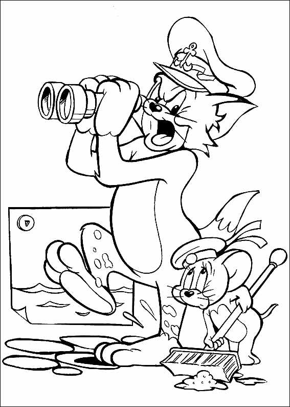 Coloriage De Tom Et Jerry À Imprimer Pour Enfants - Coloriage De Tom Et destiné Coloriage Tom Et Jerry 