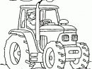 Coloriage De Tracteur En Fonctionnement Pour Colorier - Coloritou avec Dessin D Un Tracteur