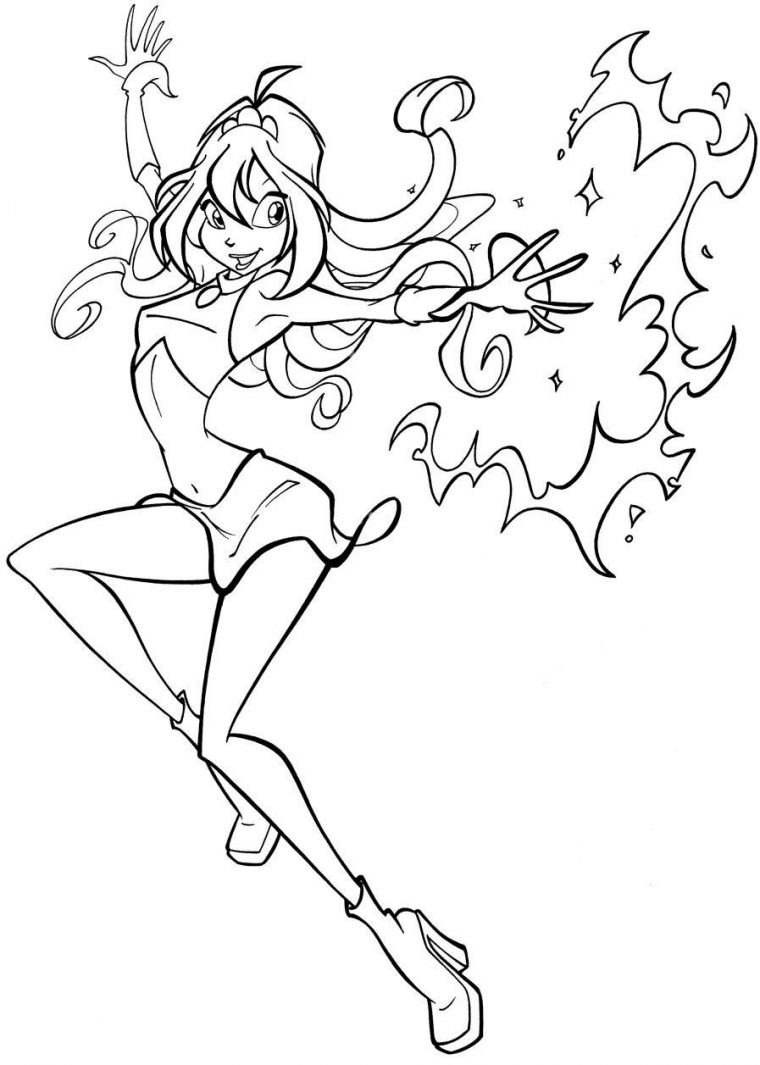 Coloriage De Winx À Imprimer – Coloriage De Winx – Coloriages Pour Enfants tout Dessin A Colorier Winx