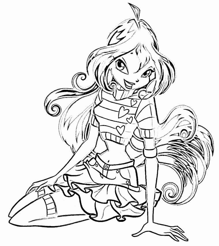 Coloriage De Winx À Telecharger Gratuitement – Coloriage De Winx serapportantà Dessin A Colorier Winx