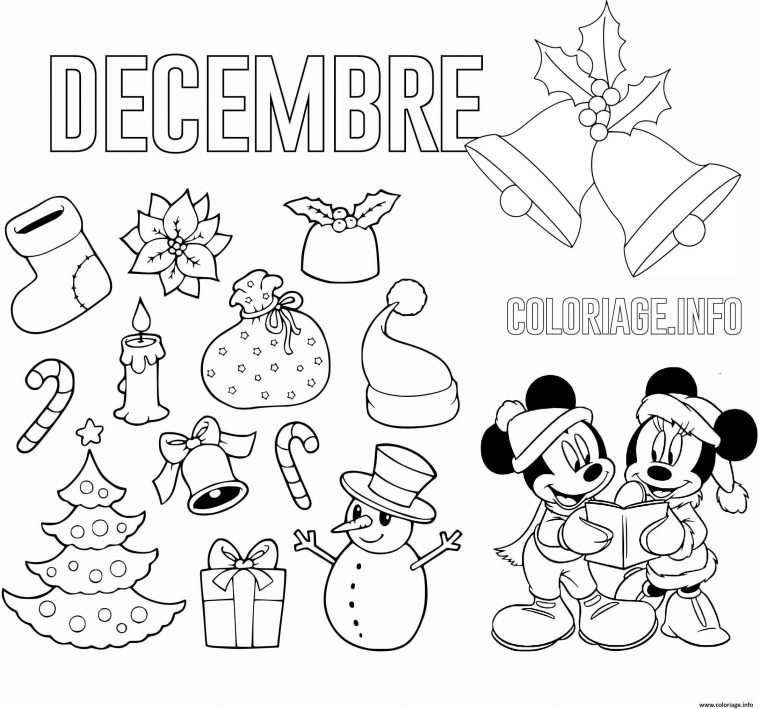 Coloriage Decembre Theme De Noel Maternelle Dessin Noel À Imprimer destiné Dessin De Noel A Dessiner