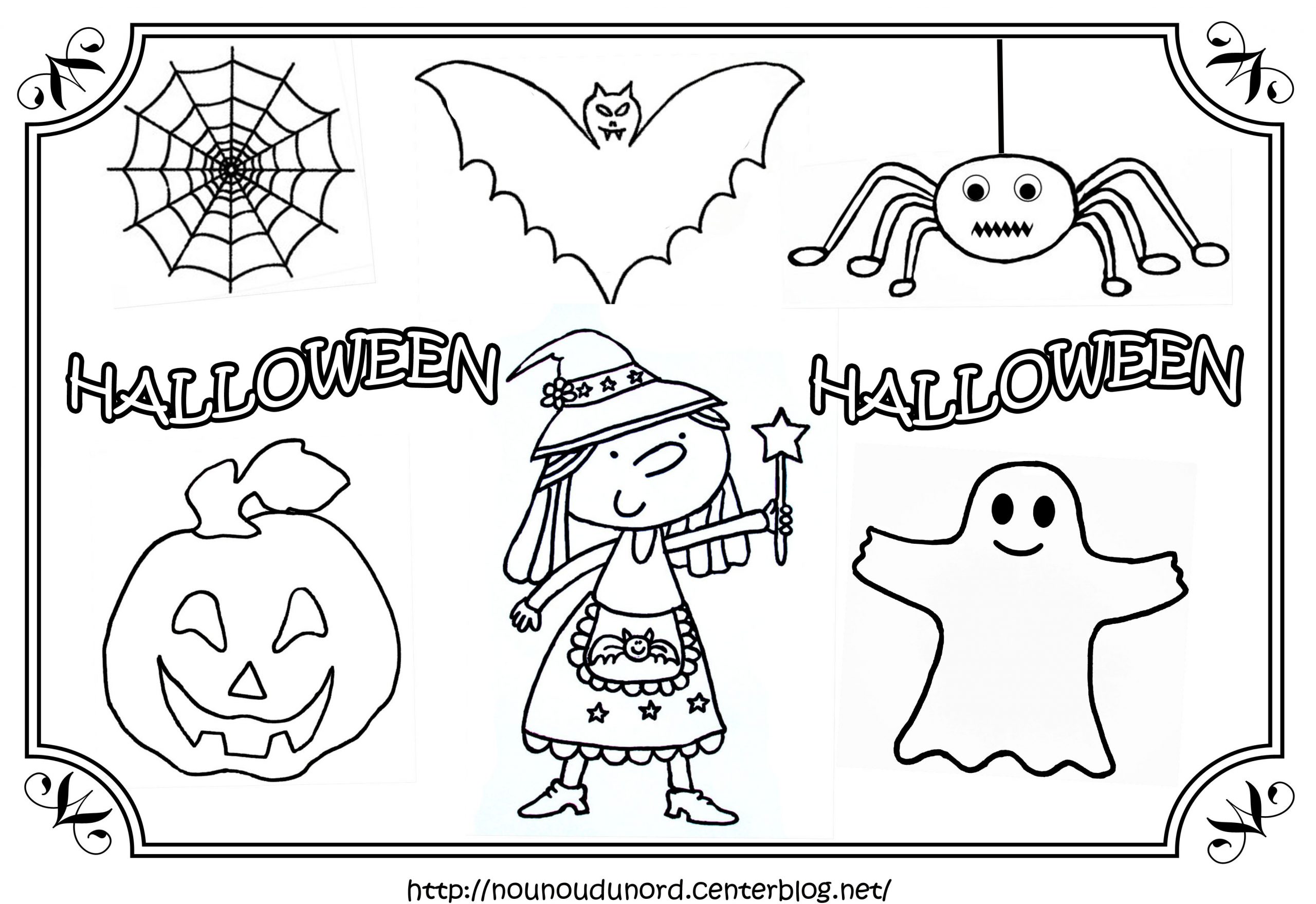 Coloriage D'Halloween A Imprimer Qui Fait Peur destiné Dessin Halloween Facile