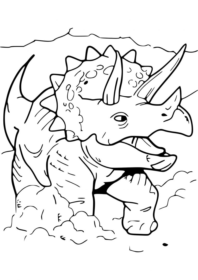 Coloriage Dinosaure À Imprimer Gratuitement  Moncoloriage.fr à Dessin De Dinosaure