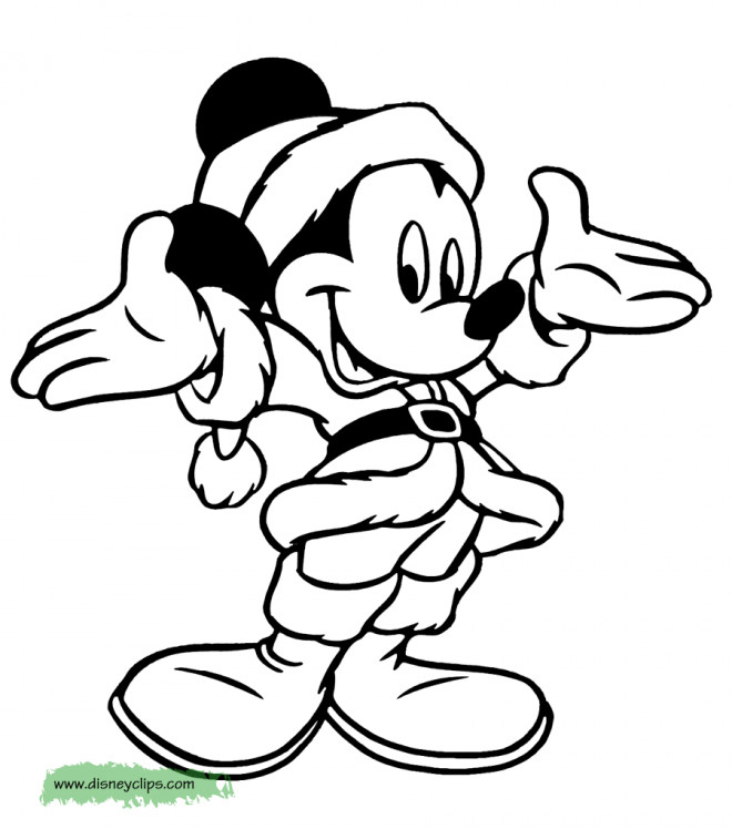 Coloriage Disney Noel Mickey Mouse Dessin Gratuit À Imprimer concernant Dessin A Imprimer Noel Disney 