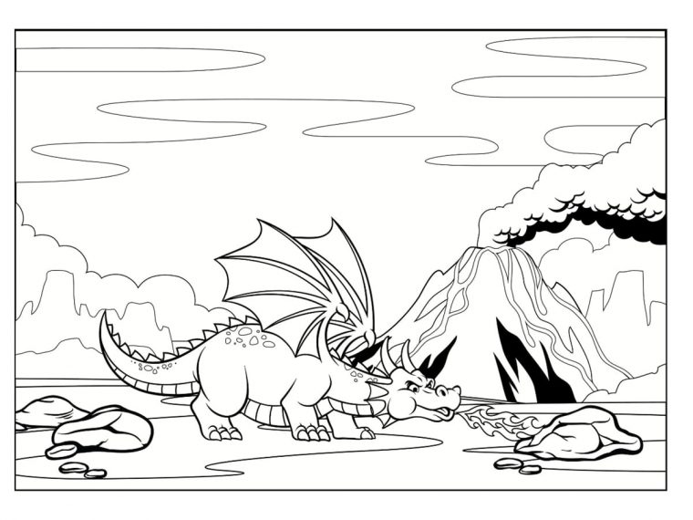 Coloriage Dragon : 40 Dessins À Imprimer Gratuitement à Coloriage Dragon À Imprimer Gratuit