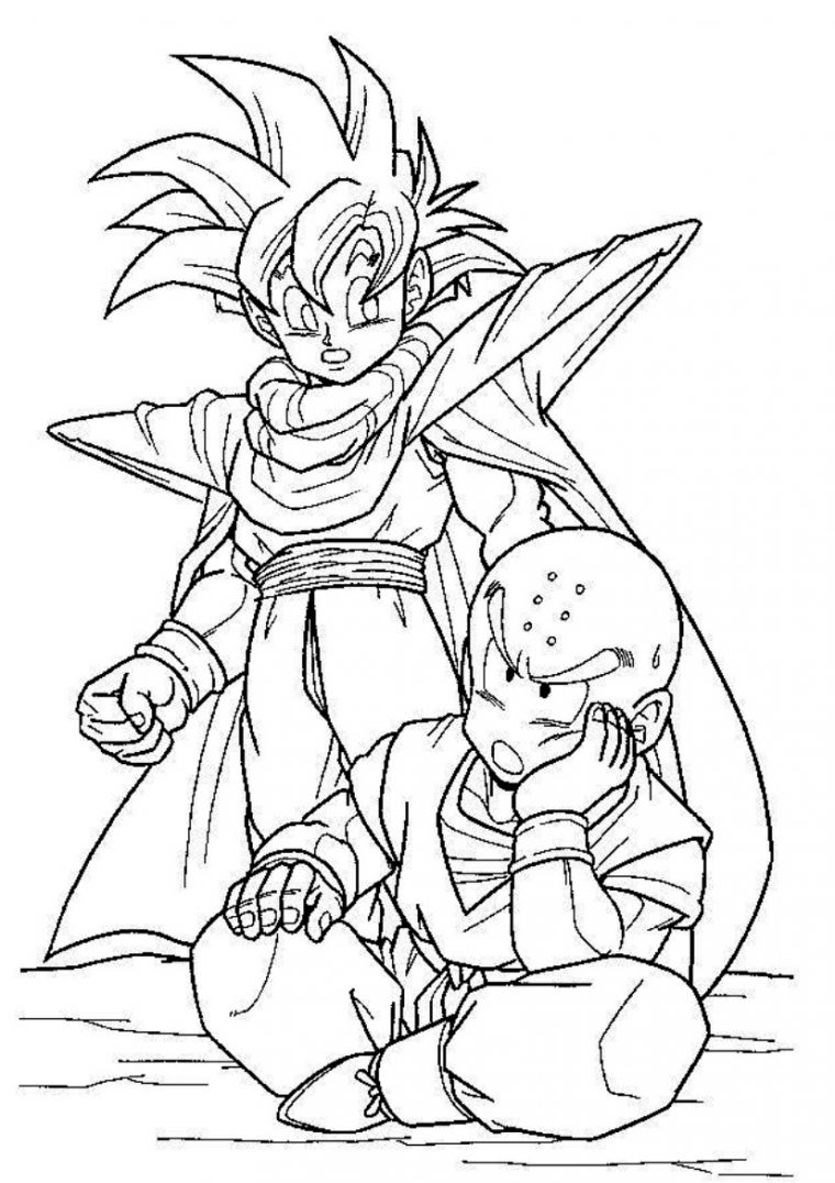 Coloriage Dragon Ball Z  20 Images À Imprimer Gratuitement encequiconcerne Dessin A Imprimer Dragon Ball Z