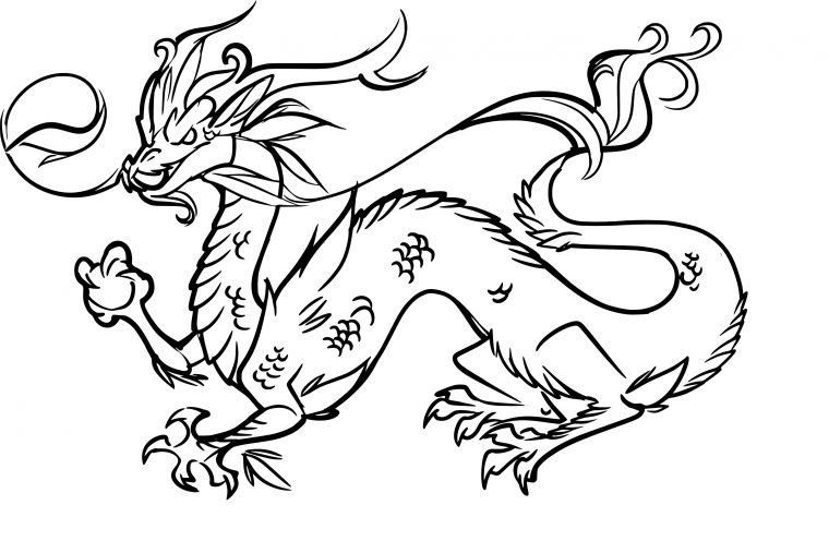 Coloriage Dragon Chine À Imprimer Sur Coloriages encequiconcerne Coloriage De Chine