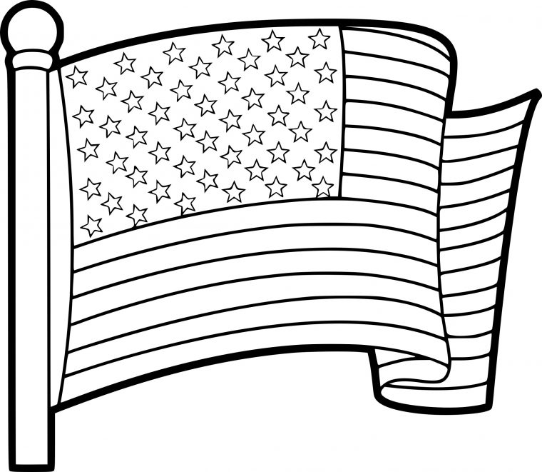 Coloriage Drapeau États-Unis À Imprimer tout Drapeau A Imprimer