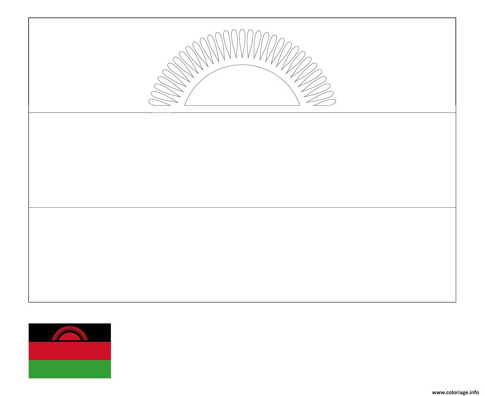 Coloriage Drapeau Malawi Pays Afrique De Lest Dessin Drapeau À Imprimer encequiconcerne Drapeau Australie Coloriage 