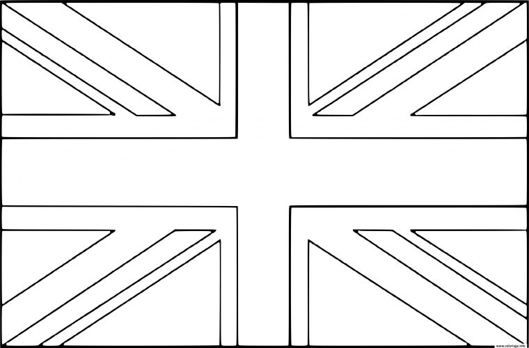 Coloriage Drapeau Royaumeuni Dessin Drapeau À Imprimer à Drapeau A Imprimer