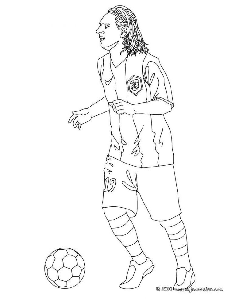 Coloriage Du Joueur De Foot Lionel Messi. À Imprimer Gratuitement Ou intérieur Coloriage À Imprimer De Foot