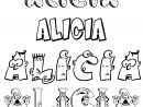 Coloriage Du Prénom Alicia : À Imprimer Ou Télécharger Facilement tout Dessin Prenom