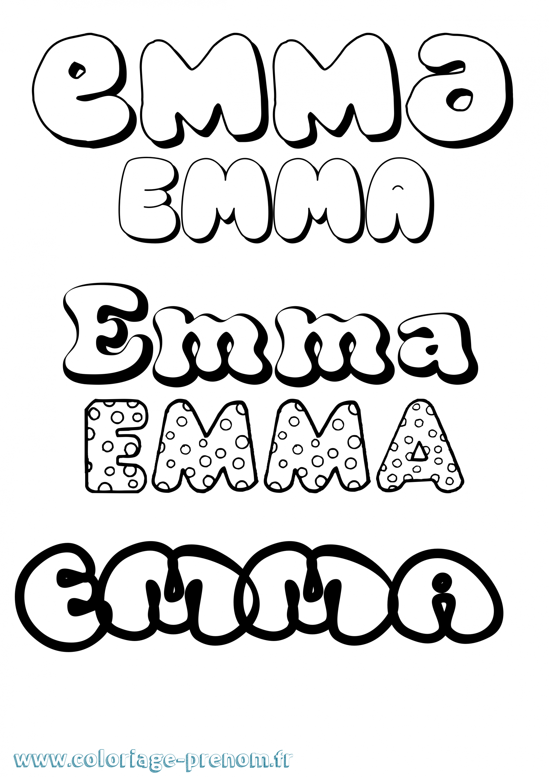 Coloriage Du Prénom Emma : À Imprimer Ou Télécharger Facilement encequiconcerne Prénom À Colorier