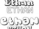 Coloriage Du Prénom Ethan : À Imprimer Ou Télécharger Facilement dedans Prénom À Colorier