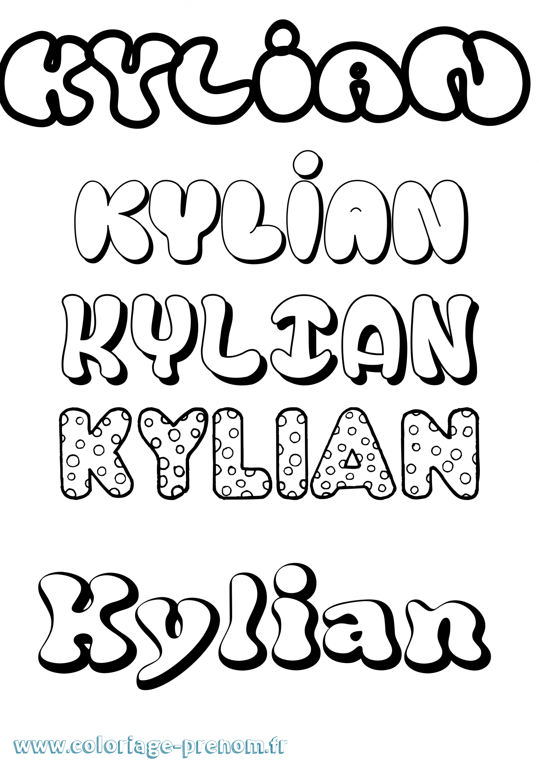 Coloriage Du Prénom Kylian : À Imprimer Ou Télécharger Facilement concernant Dessiner Un Tag Prenom 